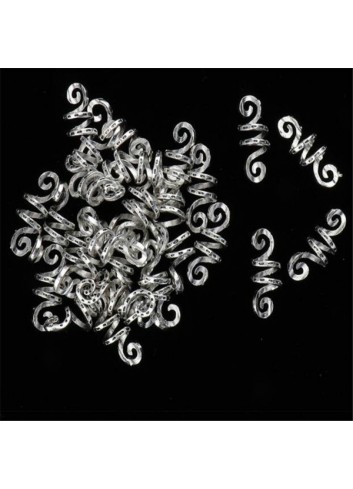Viking Spiral Charms Hair Beads 10pcs/Pack