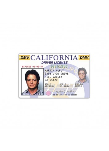 Back to the Future Marty McFly Driver's License (100 Pieces)
