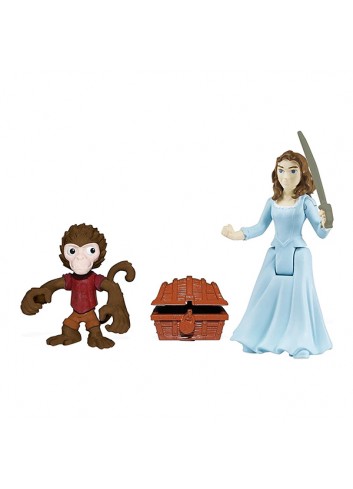 Pirates of the Caribbean Jack the Monkey and Carina Figure