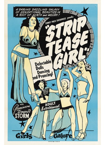 Striptease Girl Poster 50X70