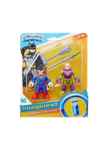 Imaginext Dc Super Friends Justice League Licensed Figure Superman and Lex Luthor