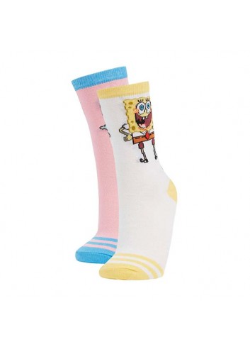 Sünger Bob (Sponge Bob) 2li Çorap