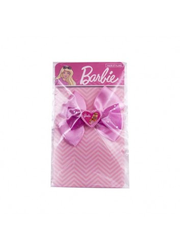 Barbie Pink Silvery Ribbon Hair Clip