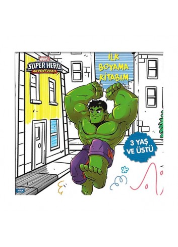 Hulk Marvel İlk Boyama Kitabım Super Hero Adventures