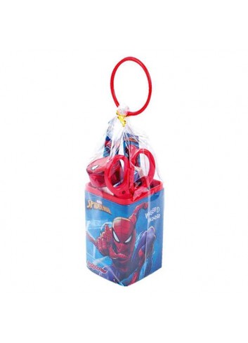 Spiderman Stationery Set With Metal Pen Holder