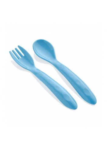 Babyjem Baby Food Spoon Cutlery - Blue Baby 0% BPA FREE