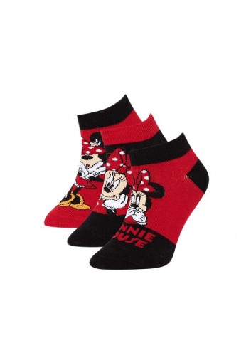 Minnie Mouse 3 Piece Kids Socks 23-28 Number