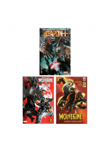 Wolverine Set of 3 Marvel Comics (Turkish)