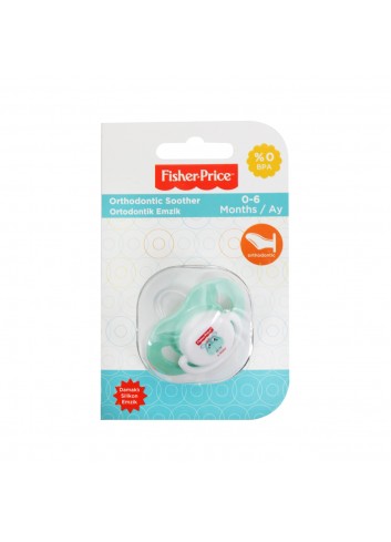 Fisher Price 0-6 months Baby Palate Silicone Orthodontic Pacifier Green