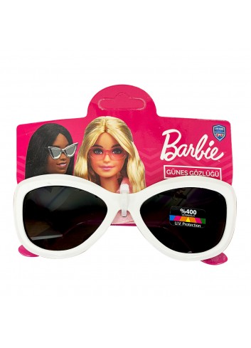 Barbie Beyaz Pembe Kız Çocuk Güneş Gözlük